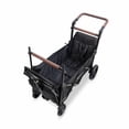 thumbnail image 3 of WONDERFOLD X2R Rev Stroller Wagon (2 Seater) - Collapsible Stroller Wagon with 5-Point Seatbelt Harnesses, Reclining Seats & Footwells, Black, 3 of 6