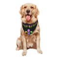 thumbnail image 5 of Disketp Mardi Gras Fleur de Lis Dog Bandanas 1PC Triangle Adjustable Puppy Bandana Bib Handkerchief for Large Medium Girl Dogs Pets Gift, 5 of 6