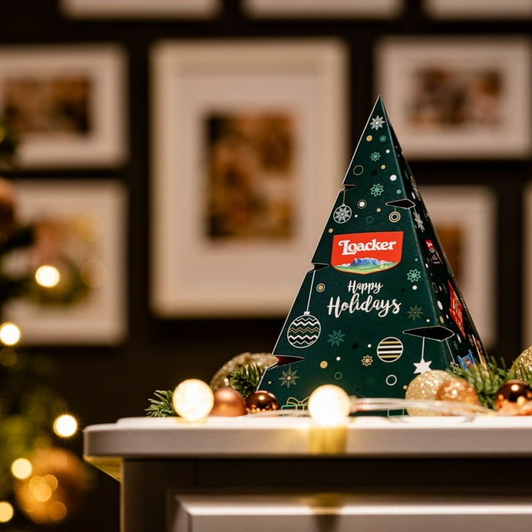 Loacker Boîte à Biscuits – Variété De Biscuits Au Chocolat – Coffret Cadeau Pour Toutes Les Occasions Pour Homme Et Femme – Comprend 10 Pièces De Collection Loacker