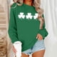 thumbnail image 5 of TaTaai Round Neck Long Sleeve St. Patrick‘s Day Tees for Women 2026 Casual Loose Fit Printed Sweatshirt Soft Polyester Pullover Fall Daily Top Gift, 5 of 6