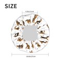 thumbnail image 6 of Kdxio German Shepherd Dog Print Shower Cap for Women,Elastic and Reusable,Double Waterproof Layers Bathing Hat, 6 of 9