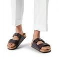 thumbnail image 6 of Bruno Marc Men's Cork footbed Sandal Beach Slides with Adjustable Buckle Straps, 6 of 6