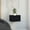 Black, variant on Single drawer floating end table / Suitable for rooms with limited space