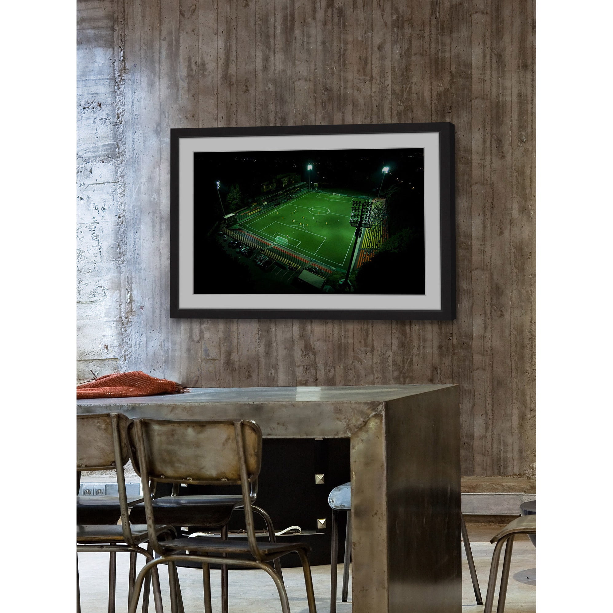 Marmont Hill "Soccer Field" by Karolis Janulis Framed Painting Print