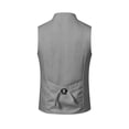 thumbnail image 4 of Tiijoy Boys Formal Vest Mandarin Collar Button Down Waistcoat for Kids, Sizes 2-14, 4 of 4