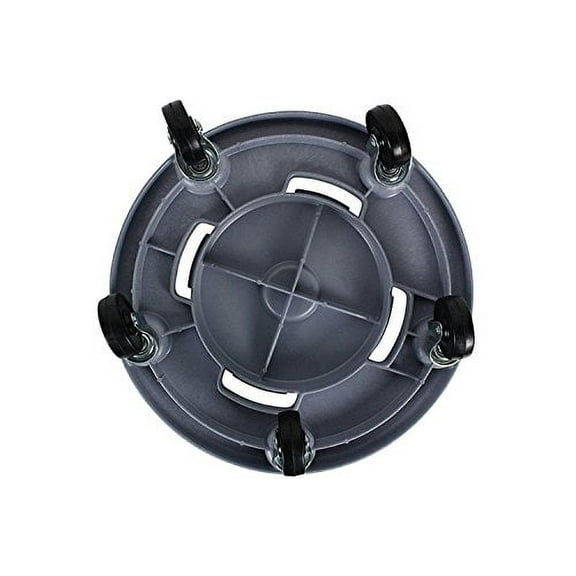 1040 Trash Can Dolly - Heavy Duty Bolted Casters, Round, Grey, Fits 20 32 44 55 Gallon Containers