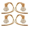 thumbnail image 6 of TISHITA 2xPortable Empty Glass Perfume Bottles Reusable Car Hanging Diffuser Ornament 2 Pcs, 6 of 8