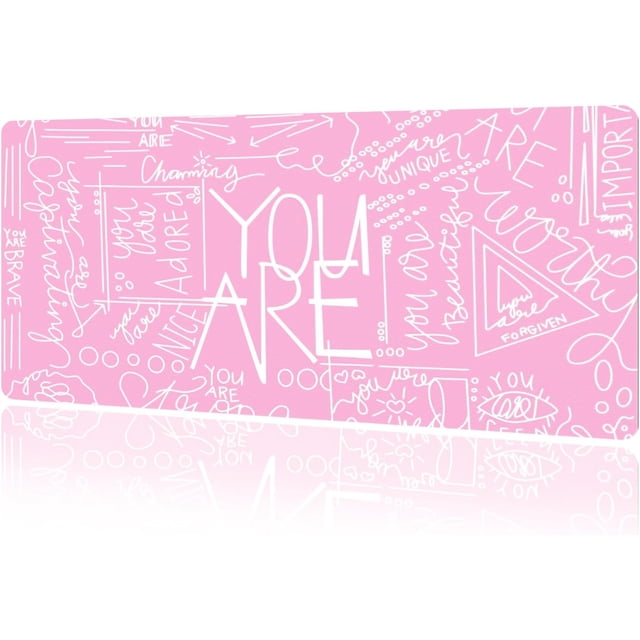 Cute Desk Mat Kawaii Mousepad Anime Aesthetics Desk Pad XXL Cute Checke and Mouse Pad Computer Keyboard Mat Office Desk Pad Protector .&#;X.&#;