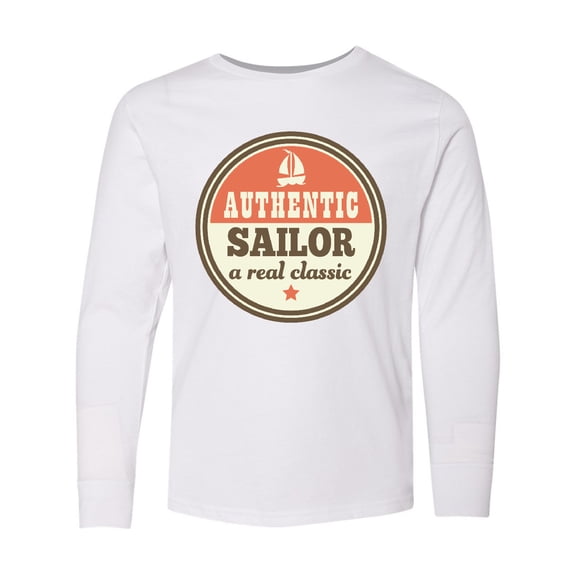 Inktastic Sailing Gift for Sailor Sailboat Long Sleeve Youth T-Shirt