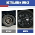 thumbnail image 3 of 16" Set of 4 Hubcaps Wheel Rims Cover for 2006-2011 Honda Civic Compatible with Steel Wheels Bolt on Installation(16-inch,Black Lacquer), 3 of 7