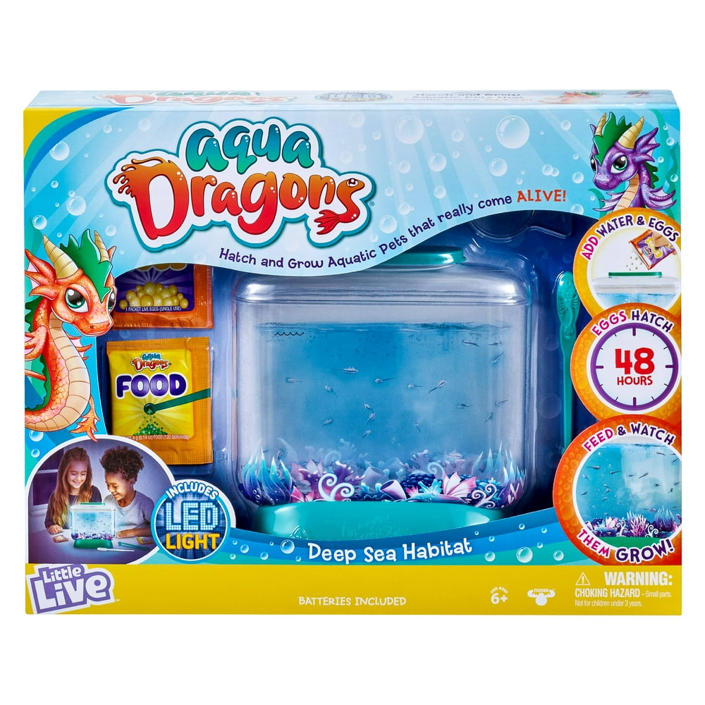 Little Live Aqua Dragons LED Light up Tank Hatch and Grow Aquatic Pets