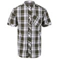 thumbnail image 1 of Regatta - Camisa Manga Corta estampado de Cuadros Deakin III para Hombre (Blanco/Verde Camo), 1 of 2