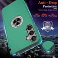 thumbnail image 4 of for Samsung Galaxy A25 5G Phone Case with Screen Protector×2Pcs, Galaxy A25 5G Case with 360°Magnetic Ring Holder Kickstand Phone Case for Samsung A25 5G Case,Green, 4 of 14