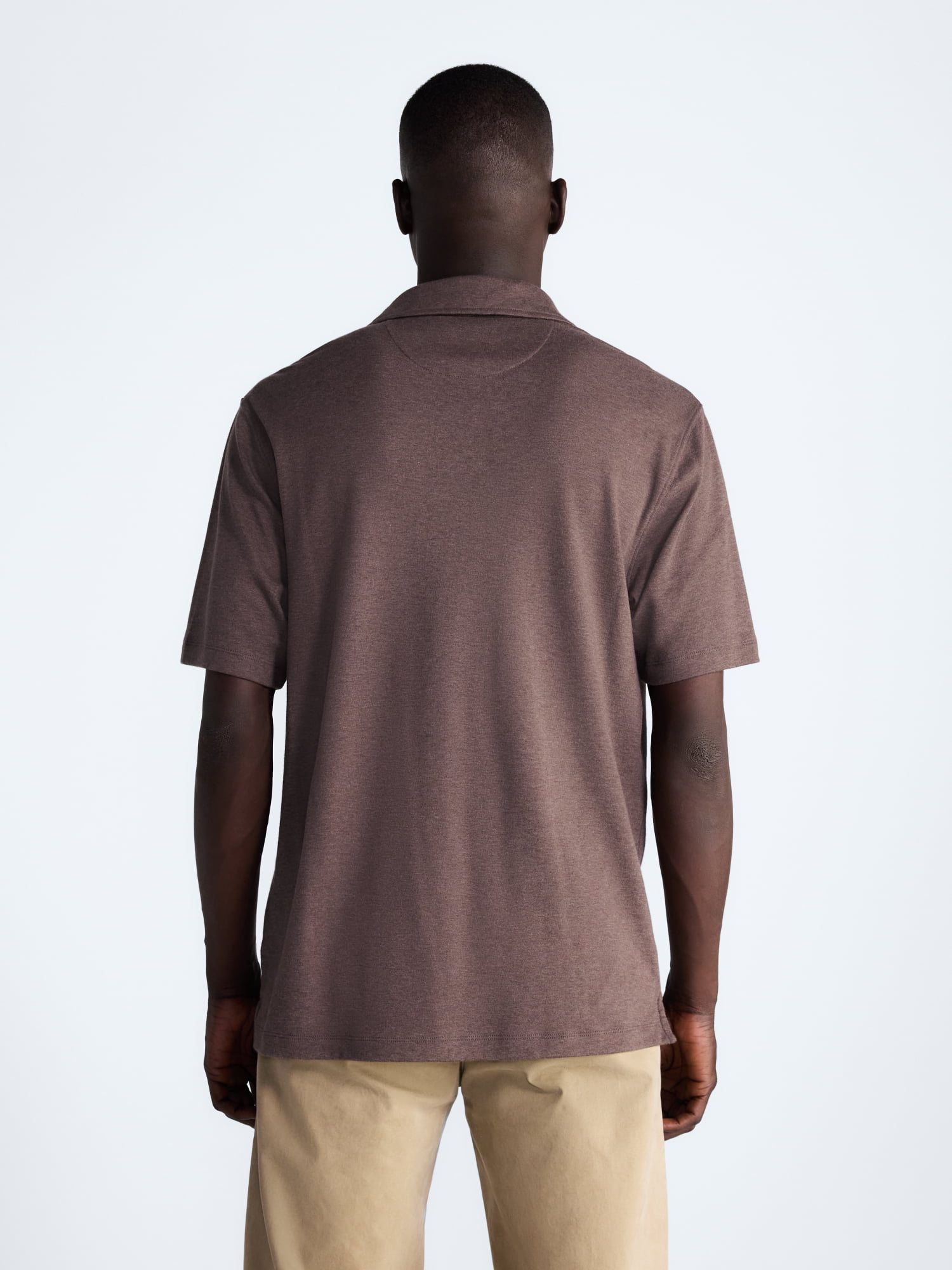 Free Assembly Mens Cotton Polo Shirt with Short Sleeves, Sizes XS-3XL