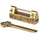 thumbnail image 1 of Uds. Mini candado con llave de bronce antiguo, aleación de Zinc Vintage chino, 1 of 5