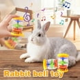 thumbnail image 3 of Multicolor Interactive Rabbit Toy - Plastic Rattle With Sound & Layered Design, 3 of 7