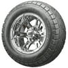 Golf Cart Wheels and Tires - 12" RHOX RX322 Chrome w/ All Terrains - Set of 4