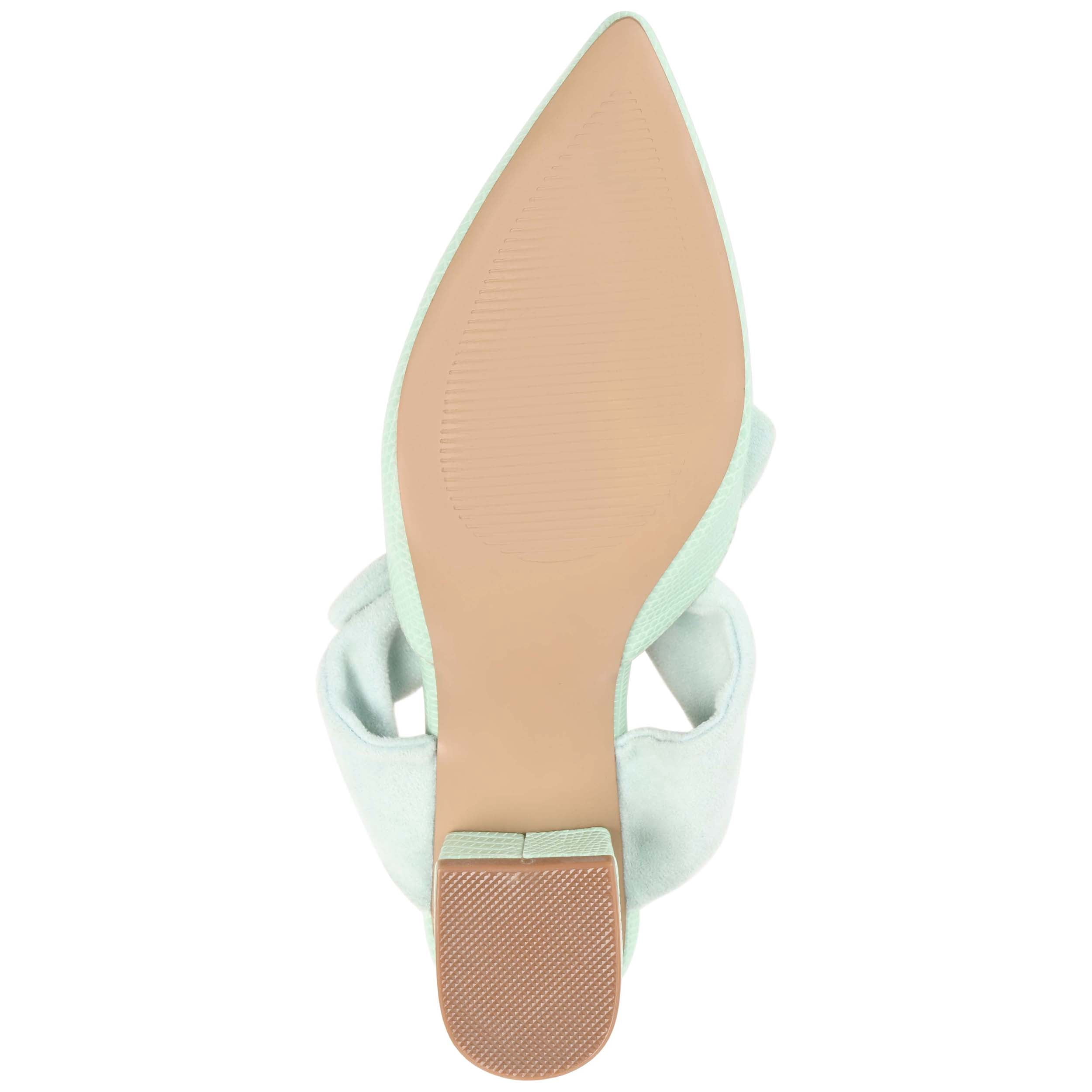 Journee Womens Melora Slip On Pointed Toe Mules Flats