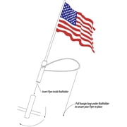 Spearfishing World 20 x 30 Nylon Boat Rod Holder American Outdoor Flag