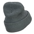 thumbnail image 4 of Big Size Diamond Embroidered Waffle Cuff Beanie - Grey XL-3XL, 4 of 5