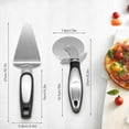 thumbnail image 3 of Pizza Cutter Wheel Cake Bread Pies Pizza Knife Super Sharp Pizza Slicer Stainless Steel Dough Divider Slicer Pizza Server(Pizza Server), 3 of 7
