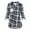 Blue, variant on Bovxnpu Maternity Summer Clothes,3/4 Sleeve Maternity Tops,Maternity Shirts,V-Neck Plaid Long Sleeve Breast-Feeding Pregnant Woman Nursing Buttons Blouse Tops