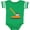 Football Green and White, variant on Kids Construction Crane Boys or Girls Baby Bodysuit