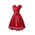 thumbnail image 4 of Lace Dresses Cape Short Sleeves Prom Dresses Graduation Dresses Cocktail Dresses, 4 of 5