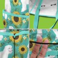 thumbnail image 5 of Garden Tool Bag,White Poodle Dog and Sunflowers Garden Tool Organizer,Garden Gifts,Waterproof Multi-Pocket Garden Tool Storage 11.8x5.5x11.4 Inch(Tools NOT Included), 5 of 6
