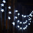 thumbnail image 2 of Solar String Fairy Lights Outdoor, 23ft 50 LED Waterproof Star Twinkle Decorative Lights for Garden,Patio Post,Deck,Canopy,Gazebo,Porch,Pergola,Balcony,Backyard Fence,Party Decor Cool White, 2 of 12