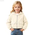 thumbnail image 2 of Liyamei Kids Hooded Jacket with Pockets for Fall Casual Sport Outerwear Size 4-5 Years, 2 of 7