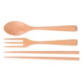 Wood Cutlery Set Portable Chopsticks Spoon Fork Kit with Storage Box