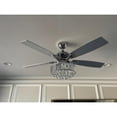 thumbnail image 3 of Modern Chrome 5-Blades Crystal Chandelier Ceiling Fan with Remote - 52 Inches, 3 of 5