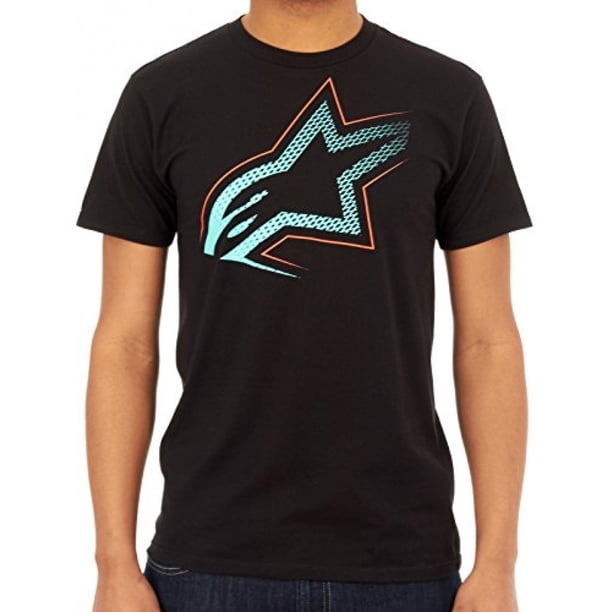 Camiseta estampada negra 100 % algodón - Camisa informal de manga corta Highmark para hombre, ideal para actividades diarias y al aire libre, talla grande, para tiempo libre