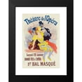 thumbnail image 2 of Jules Chéret 11x14 Black Modern Framed Museum Art Print Titled - Poster for the 1st. Masked Ball, the Big Party at the Opera, January 22 (1898), 2 of 5