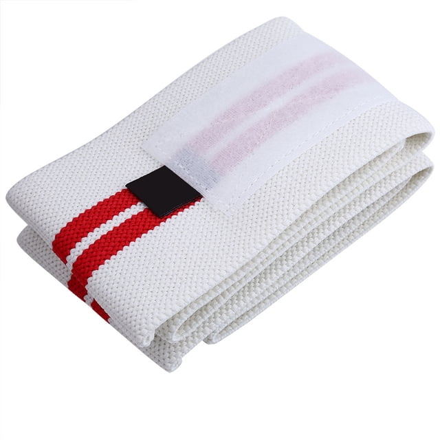 Muñequera de compresión universal Vhermosa unisex blanco y rojo con soporte y protección ajustables