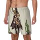 thumbnail image 1 of Balery Vintage Cowboy Riding Horse Bañador para hombre, shorts de playa de secado rápido con entrepierna y forro de compresión-X-Large, 1 of 6
