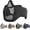BK, variant on Foldable Airsoft Mesh Mask, Nylon Half Face Mesh Masks with Ear Cover Protection Adjustable CS Protective Lower Guardfor Mask CS Hunting Paintball Shooting