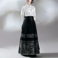 thumbnail image 6 of Ming Dynasty Hanfu Horse Face Skirt Women Pleats Skirt Chinese Traditional Hanfu, 6 of 8