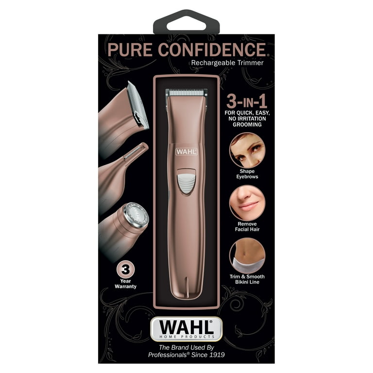 Wahl Pure Confidence Ladies Rechargeable Trimmer, Shaver