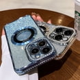 thumbnail image 2 of Funda De Diamantes De Tamaño Medio/Azul compatible Con iPhone 11 12 13 14 pro max, 2 of 4