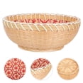 thumbnail image 1 of GOOHOCHY 1Set Woven Bread Basket Beige for Fruit Bowls and Kitchen Storage Solutions, 1 of 7