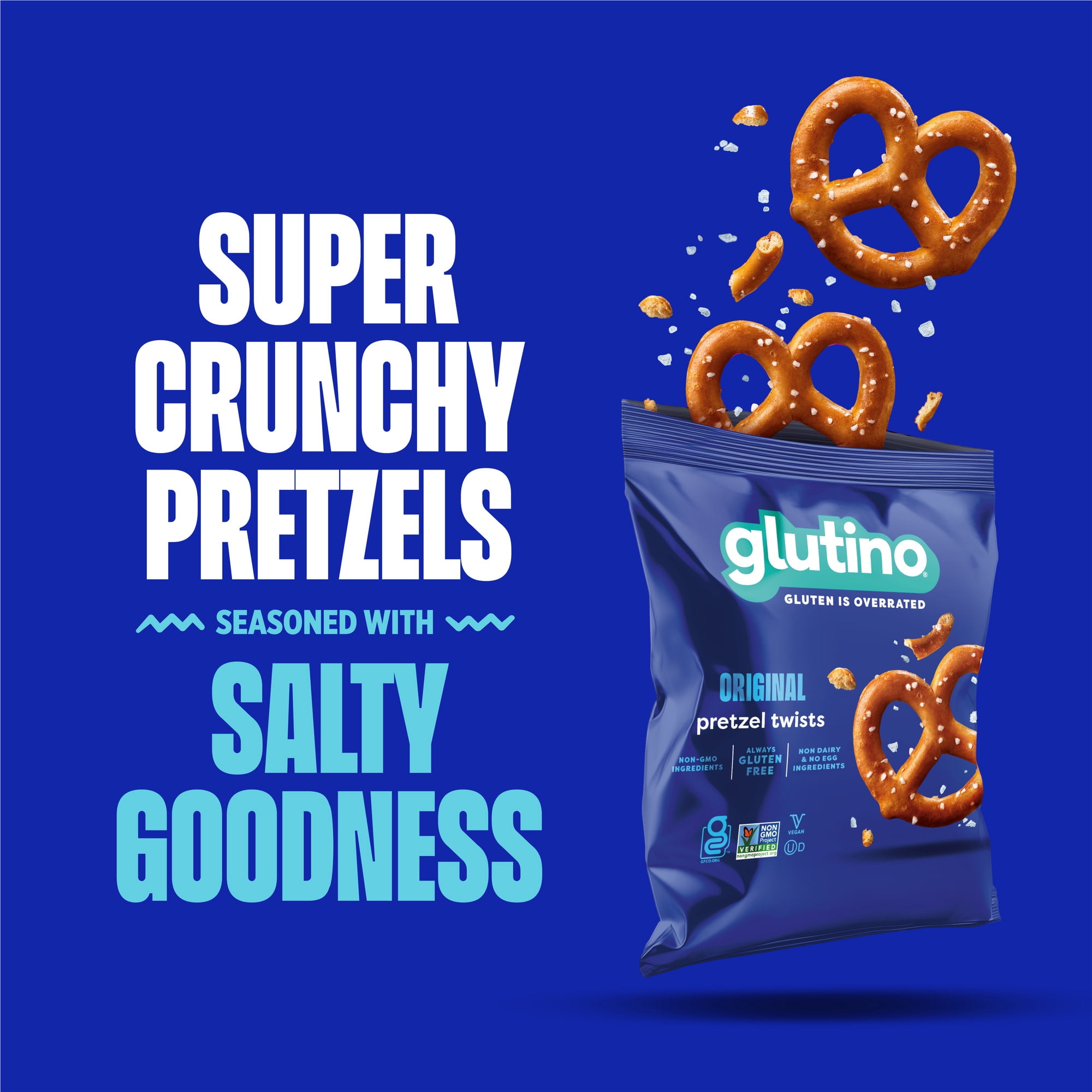 (3 pack) Glutino Gluten Free Pretzel Twists, Gluten Free Snacks, 1 oz 8 Count