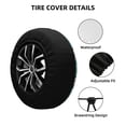 thumbnail image 2 of Yiaed Cartoon Funny Goose Print Tire Wheel Cover, Waterproof Spare Tire Cover Fit for Jeep, Truck,Trailer, RV, SUV, Camper and Most Vehicle-16 inch, 2 of 6