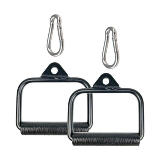 2pcs Tire hacia abajo D Mango de cable Adjunto de la máquina Multifunción Mango de del equipo de fitness para bíceps de entrenamiento de