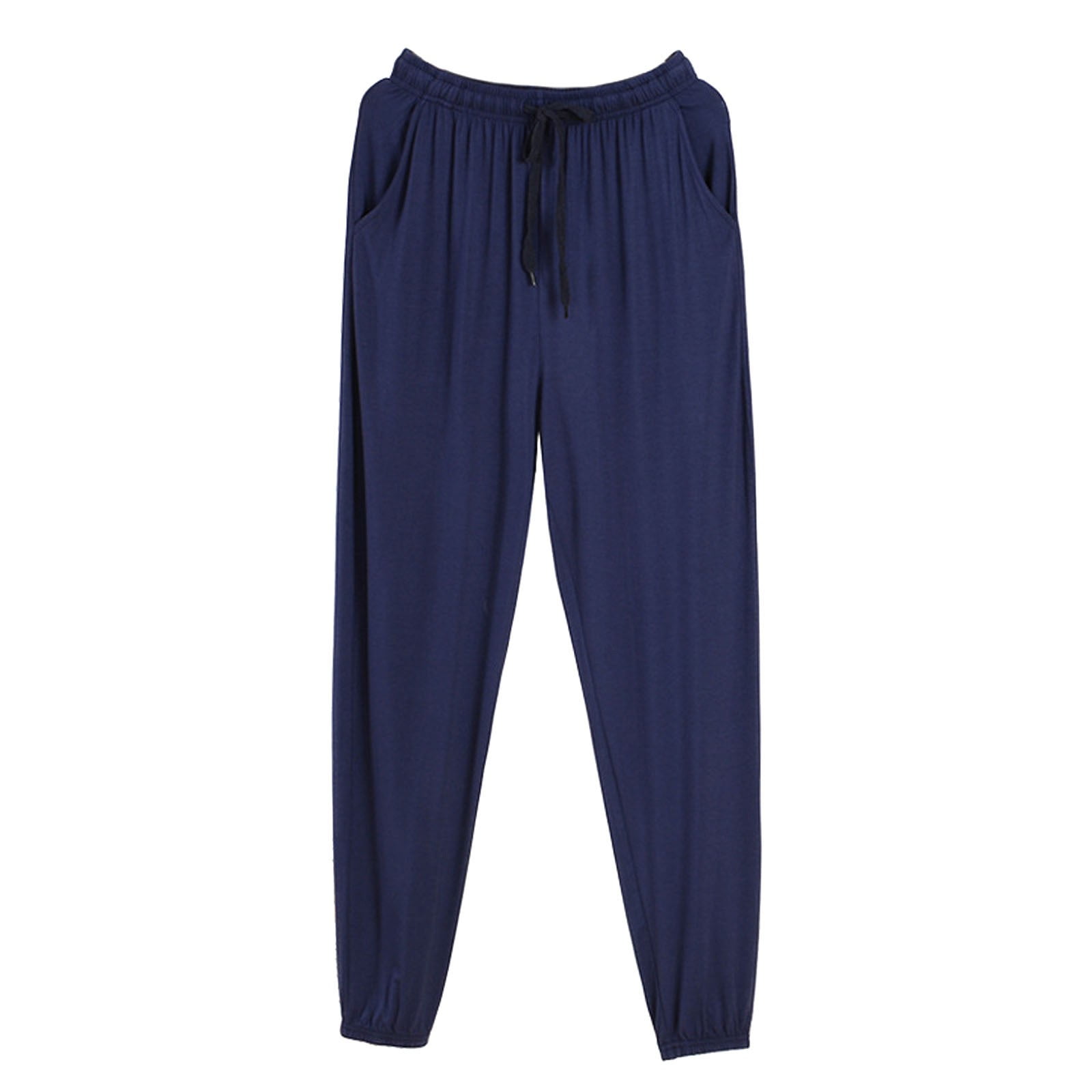 Mens Pajamas Adult Male Floral Pajama Pants Men Mens Pajama Pants Home Pants Thin Elongated Oversized Casual Loose Sports Pants Clothes Navy L Walmart