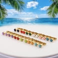 thumbnail image 3 of JUSTJANDM 12 Pairs Enamel Ear Piercing Stud Earrings, Surgical Stainless Steel Multicolor Epoxy Birthstone Stud Earrings for Ear Piercing Guns, 3 of 6
