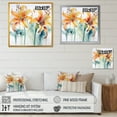 thumbnail image 4 of Designart "Elegance In Purity: White And Yellow Lilies II" Lilies Floater Framed Canvas Wall Art, 4 of 5