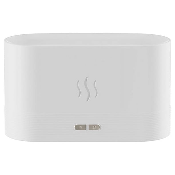 (Color cálido) LED de luz ambiental de simulación de llama difusor hogar difusor de escritorio ultrasónico humidificador de nebulización
