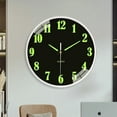 thumbnail image 6 of Night Light Wall Clock, 8 inch Silent Non-Ticking Battery Operated Clock, Energy-Absorbing Luminous Numerals and Hands, Lighted Wall Clock Decoration, 6 of 9